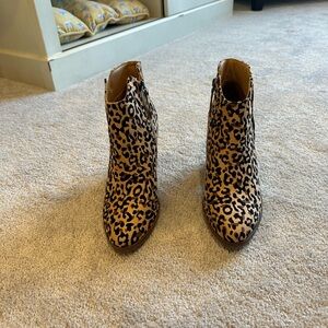 Maurice’s Tan and Black Leopard Print Boots